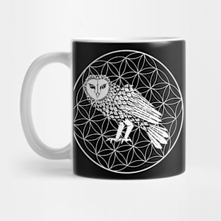 Funny Owl Eagle Owl Geometric T-Shirt Mug